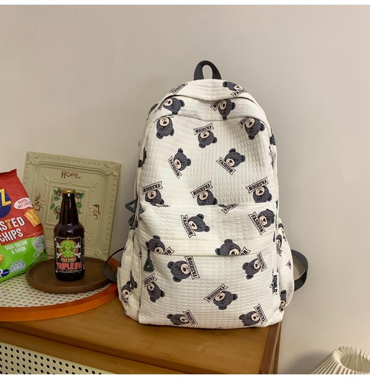 Batoh pro studenty středních škol a středních škol Velkokapacitní studentský batoh pro ženy s potiskem