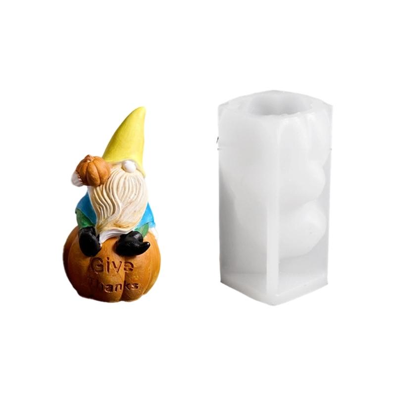 Flexible Resin Mold Dwarf Shape Ornament Molds Easy Releasing Silicone Texture for Epoxy Crafts Creative Wall Decoration