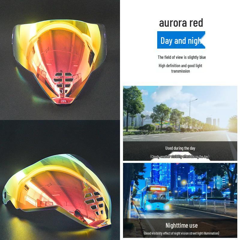 Universal Electroplated High-Definition Lens for Oni Mask Airflite Helmet - Tea Color, Day and Night Compatible
