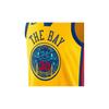 Nike NBA City Edition Connected Jersey Stephen Curry #30 Golden State Warriors Straight-Cut Basketball Vest Men Tops Yellow AH6052-728