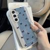 INS Bow Phone Case For Samsung A57 A37 A56 A16 A17 A55 A36 A53 A35 A34 A06 A07 A26 A05S S25 S26 Ultra S24 FE S23 Leather Cover