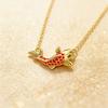 Elegant Fish Necklace Alloy Clavicle Chain Adjustable Length Neckchain For Women Fashion Jewelry Gift