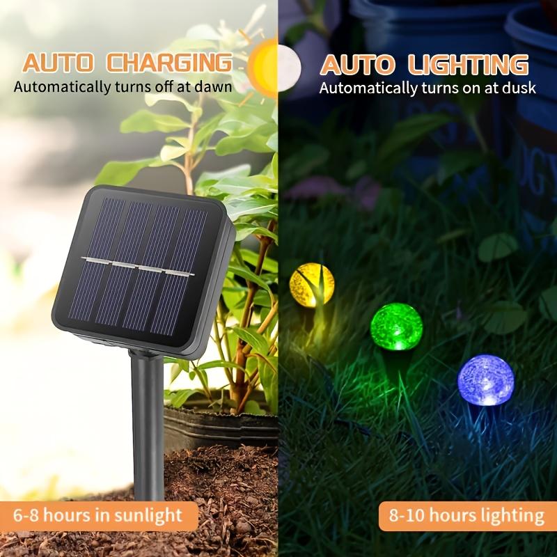 Solar Inground Bubble Globe Light 20 LED Pathway Light Outdoor Waterproof Landscape Lighting Lamps For gardens Patio Lawn Party