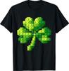 Funny Building Shamrock Blocks St Patricks Day T-Shirt