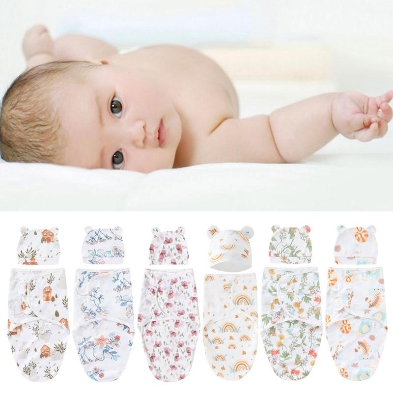 Baby Sleeping Bags Bags with Hat Boy Girl Breathable Sleep Bag Wearable Cotton Wrap Blanket Baby Essential