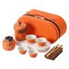 Travel Tea Set Ceramic One Pot Four Cups Express Cup Outdoor Tea Pot Business Gifts Can Be Portable