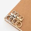 1pcs Zinc-Alloy Keychain Hook with Key Ring Bag Clip Hook with Spring Ring for Lanyard Making DIY Crafts Keychain