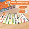Letter Sounds Flash Card Set Colorful ABC Vocabulary Flashcard Kit Help Learning Learn to Read Phonics Cards for Your Kid