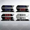 RUNTB1 Metal GTI Logo Side Fender Emblem Bumper Strip for VW Volkswagen Golf MK5 3 4 5 6 7 Polo Passat Jetta Tiguan Beetle Touran Bora
