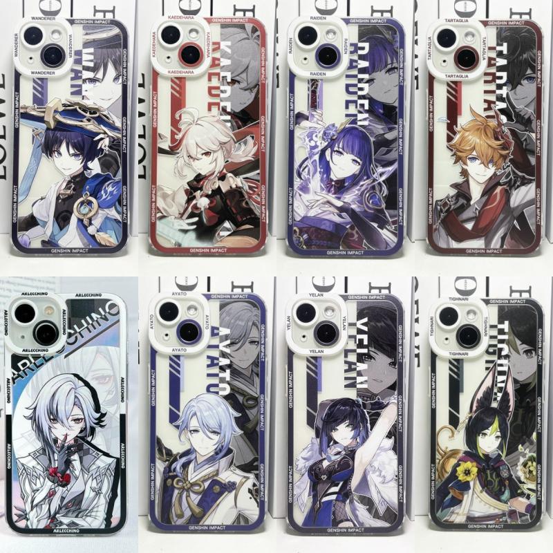 Phone Case for Infinix Note 40 Hot 40i Smart 8 7 6 Plus Tecno Spark 20 GO 2024 2022 20C Pova 2 3 4 6 Pro Soft TPU Genshin Impact