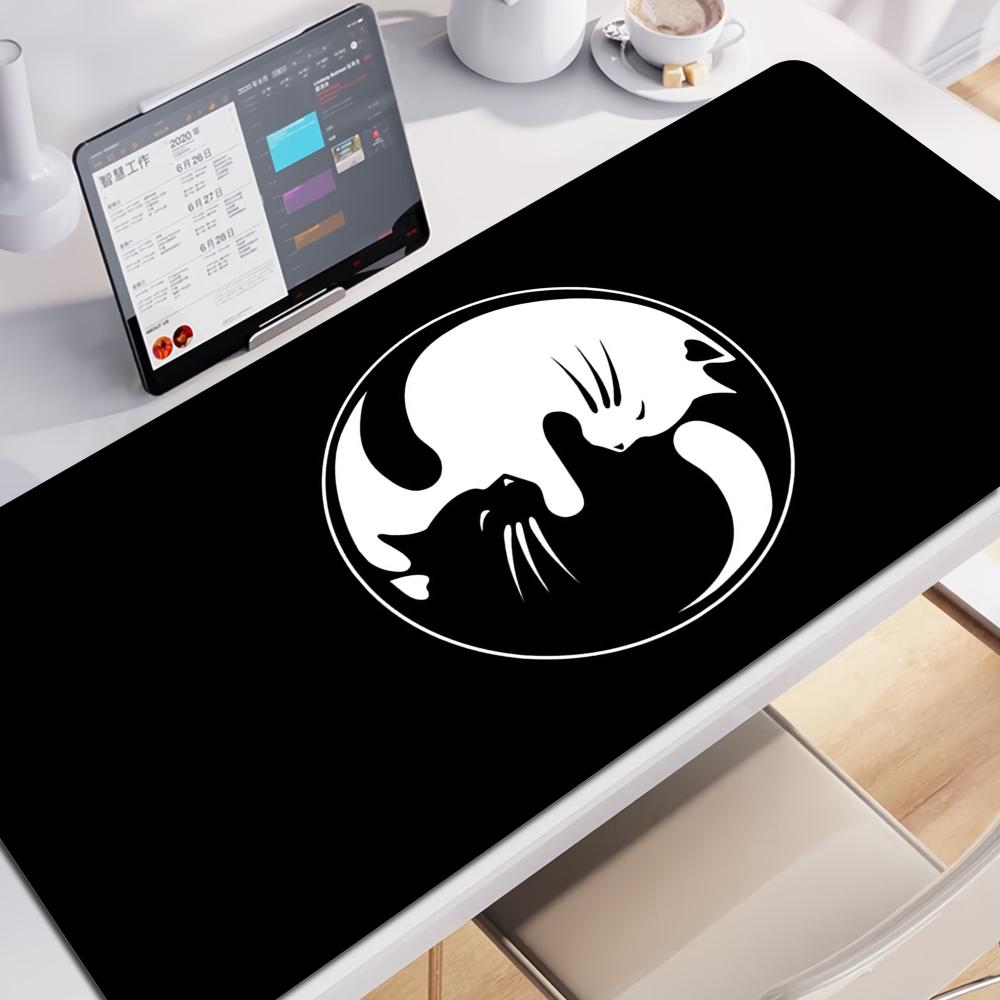 Cat Mouse Pad Gamer Mousepads Lock Edge Gaming Mousepad Mouse Mat Large Keyboard Mat Desk Pad for Computer Laptop