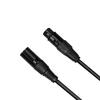 0.5/1/3/2m XLR 3 Pin Male to 5 Pin Female DMX Converter Adapter Cord Wire Cable