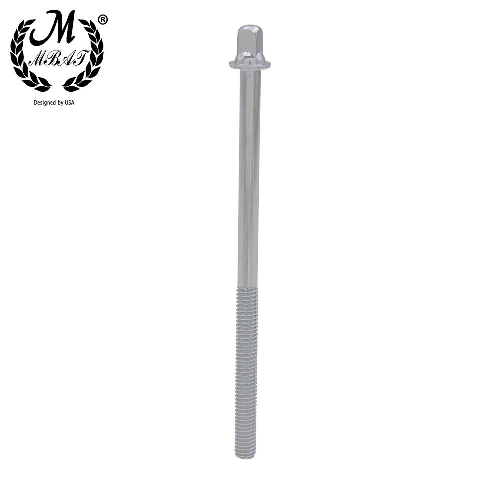 M MBAT 6pcs/set Shelf Drum Long Screws Shelf Drum Repair Tool Set Alloy Material Silver Long Screws Percussion Instrument Parts