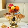 1pc European Style Light Luxury Fruit Bowl, Multi-layer Rotating Fruit Stand, for Spring Festival, New Year, Household Table Decors