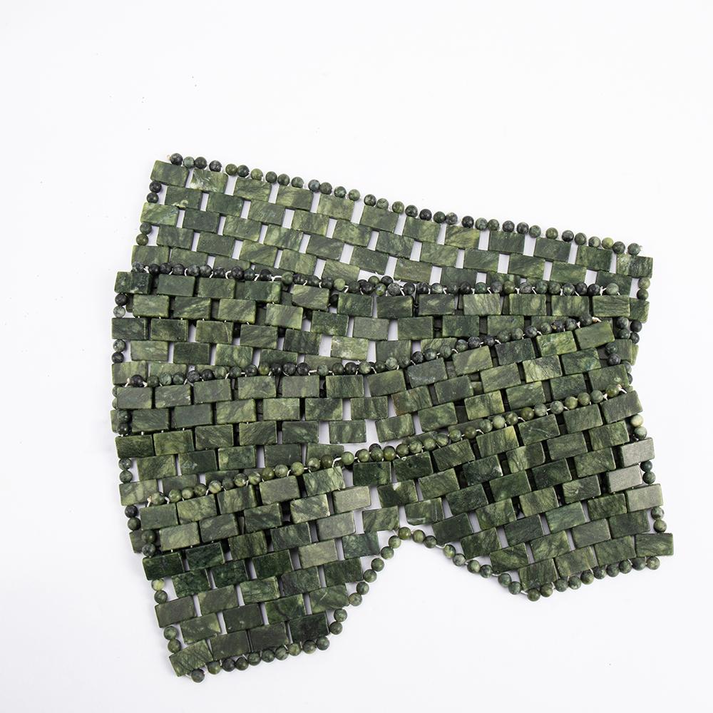 Naturalna maska na twarz i oczy z jadeitu, narzędzie do masażu kamieniami na gorąco/zimno, domowe SPA, salon kosmetyczny, pielęgnacja skóry, masażer