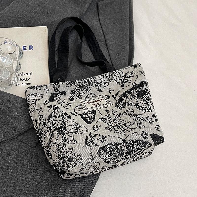 Large Capacity Single Shoulder Handbag for Women New Canvas Bag for Women Ins Versatile Shopping Commuter Tote Bag for Women