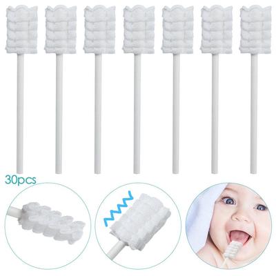 30pcs New Dental Care Clean Gauze Oral Cleaner Toothbrush Paper Rod Baby Tongue Oral Cleaning Brush