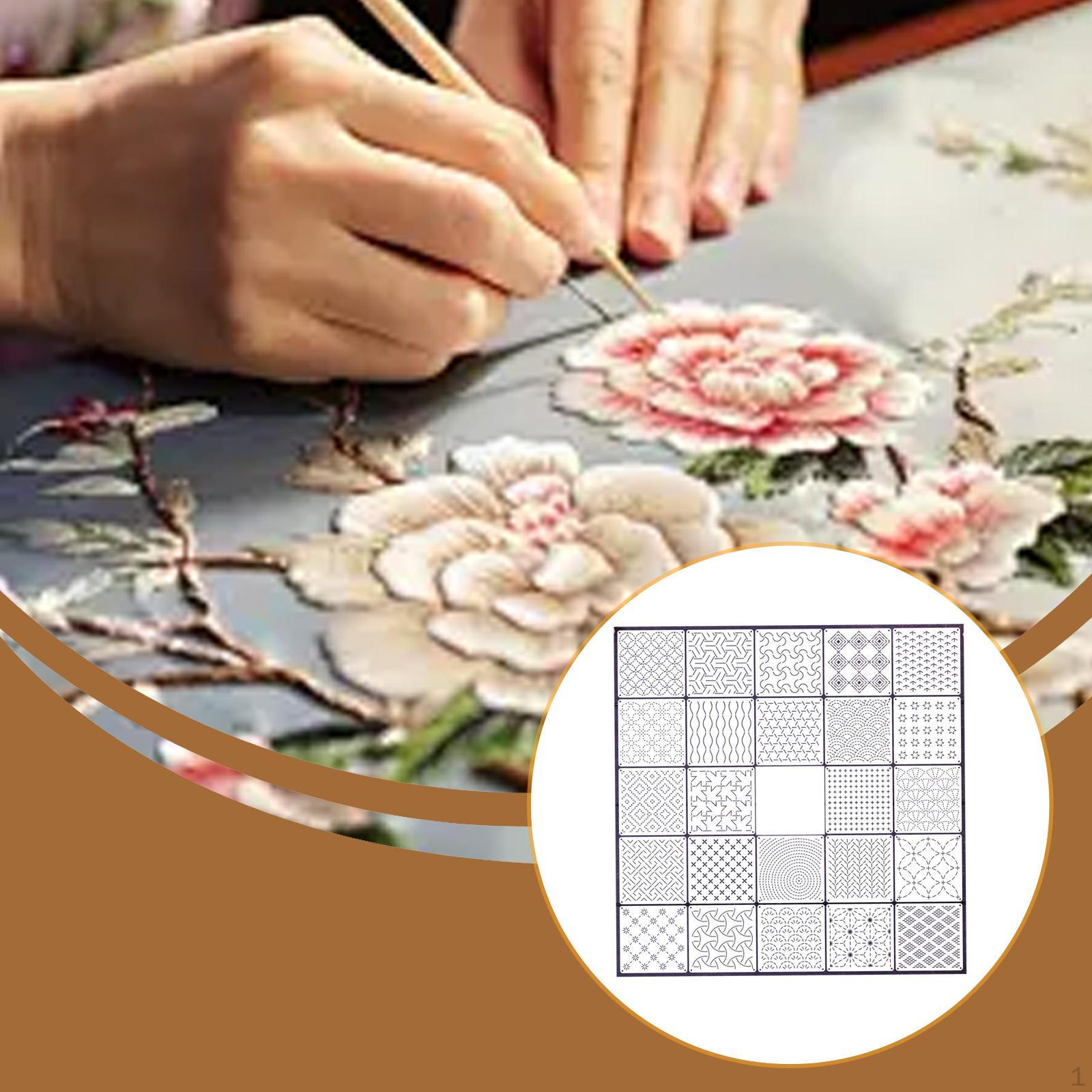 

Stencils Quilting Embroidery Tool Pattern Stabilizers Drawing Line