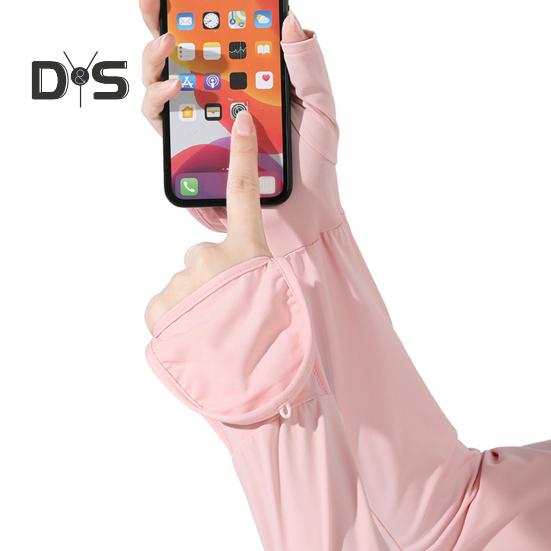 Damen UV-Sonnenschutz Lange Handschuhe Touchscreen Sommer-Fahrhandschuhe Kühlende Armmanschette für Outdoor-Reiten Radfahren Wandern