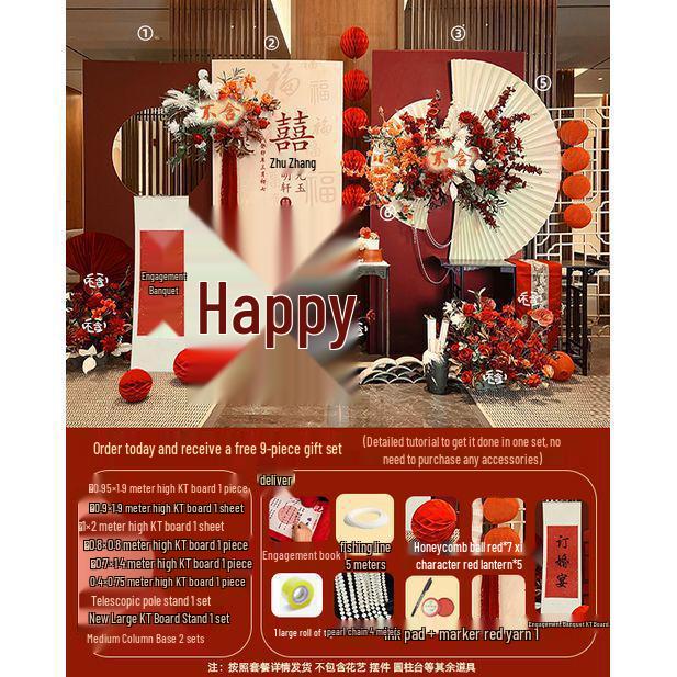 Complete Backdrop Set for Homecoming Banquet Balloons and Wedding Engagement Decoration
