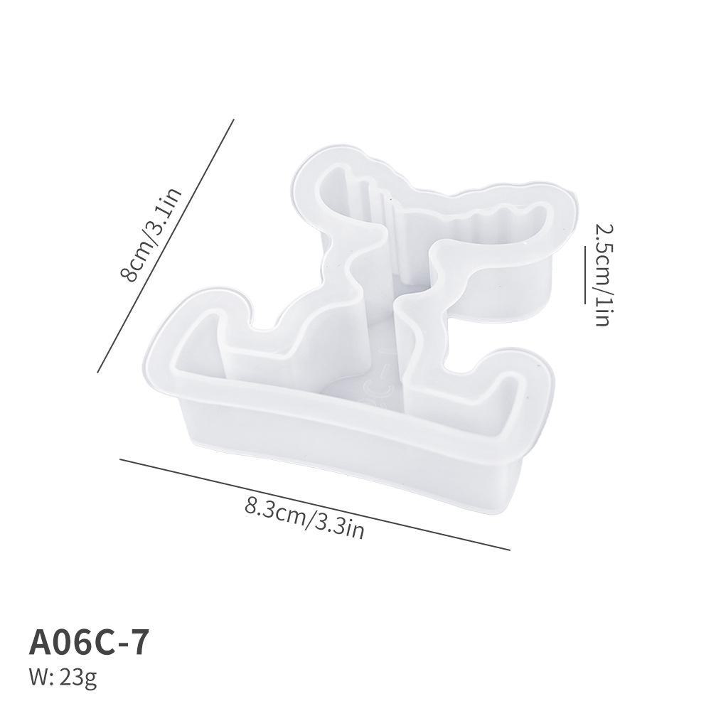 

Гипсовая и силиконовая форма для рождественской ароматерапии своими руками: Украшения в виде оленей, пряничных человечков, помадка, свечи и формы для торта Split Deer Mould