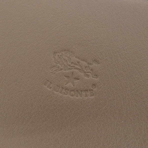 Wallet Long Wallet Round Zipper Leather Gray SZW046PV0005RGY105 IL BISONTE [IL BISONTE] Women's [Item]