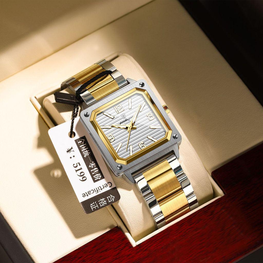Swiss Mens Watch Waterproof Luminous Quartz With Classic Style For Business And Casual