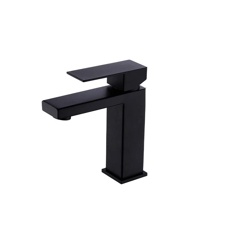 Bathroom Basin Faucet Brushed Sink Faucet Sus 304 Stainless Steel Hot Cold Bath Faucets Vanity Tap Deck Mounted Washbasin Taps