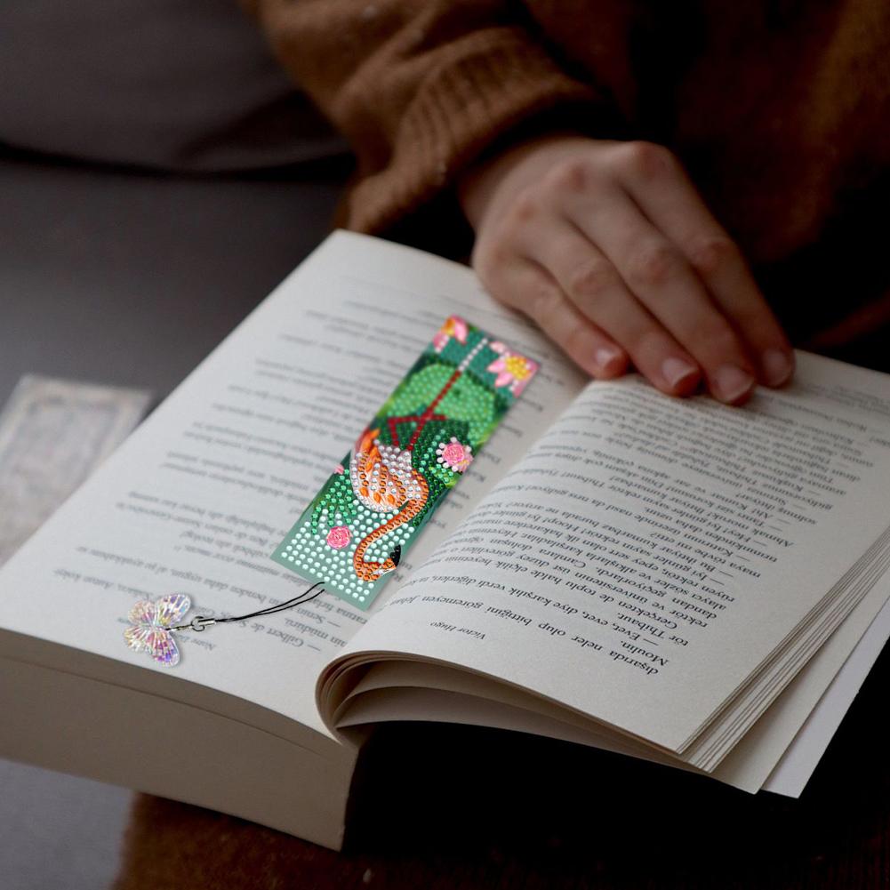 4Pcs Special Shape American Eagle DIY Bookmarks Diamond Painting Kits Diamond Painting Bookmark Making Kit for Reading Day Gift