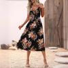 Women's Summer Print Waistband Dress