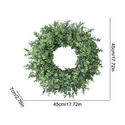 Simulazione di Cerchio di Erba Ghiacciata e Vite Fondo Cerchio Con Piante Verdi, Ghirlanda Floreale Cerchio di Vite d'Acqua