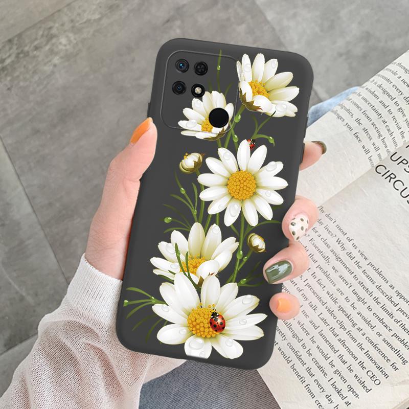 Für Redmi 10C 10 C 10A Hülle Funda Vintage Blumen Blätter Schutzhülle Weiche Capa Für Xiaomi Redmi 10C 13C 14C Bumper Case