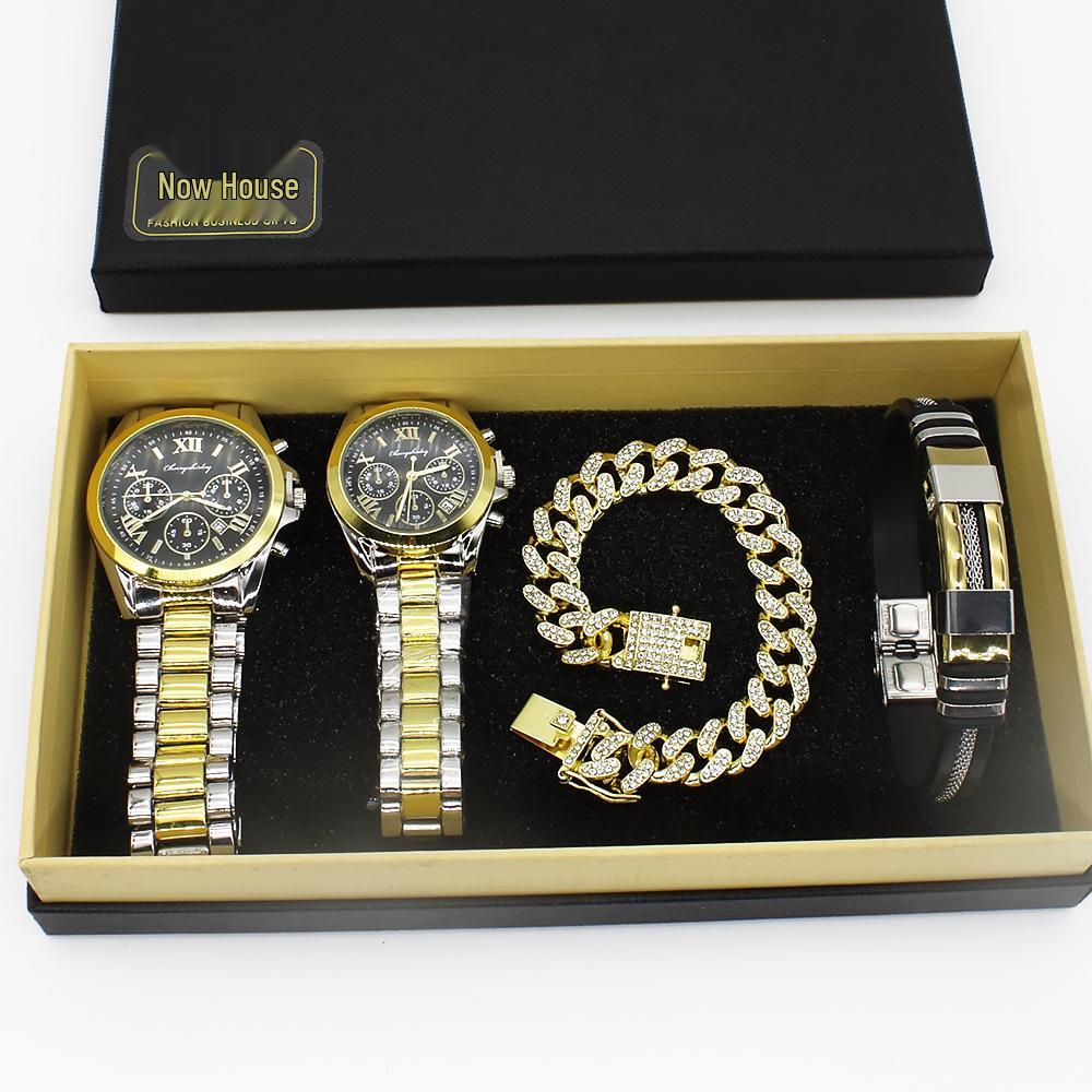 Couple's Waterproof Quartz Wristwatch Set for Men and Women