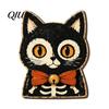 Festive Wooden Tabletop Decor Vintage Halloween Decor, Cat Mummy Skeleton Figurines, Tiered Tray for Fall Farmhouse Centerpiece Shelf
