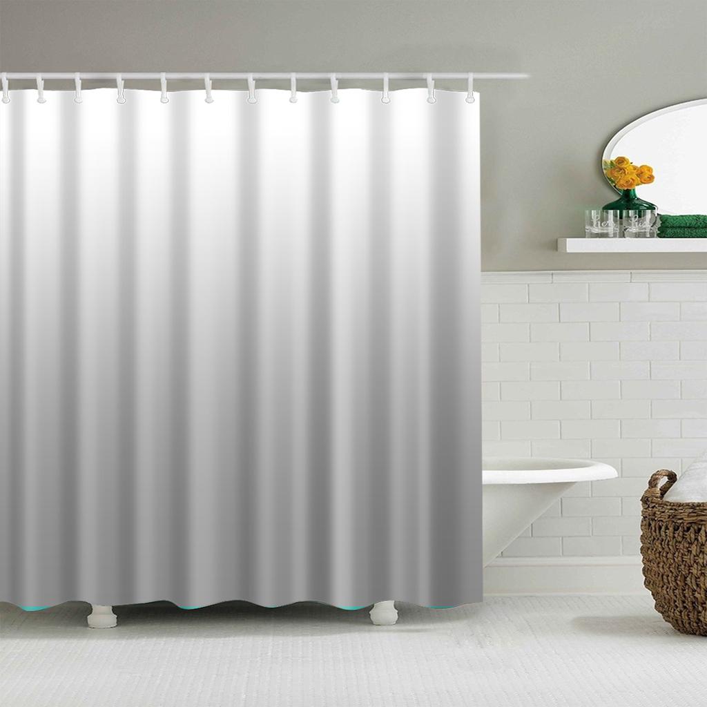 Gradient Bath Curtain For Home Decor Waterproof Shower Curtain With 12 Hooks Bathroom Curtain Bathroom Decor Cortina