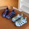 Kids Colorful Closed Toe Sandals Summer Outdoor Beach Shoes Non-Slip Hiking Wading Sandals for Boys Girls