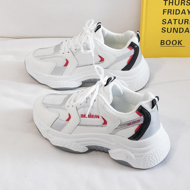 

Dad Shoes Girl 2021 Autumn New Korean Edition Student Casual Fashion Versatile Breathable Lightweight Sports Little White Shoes Tide 35