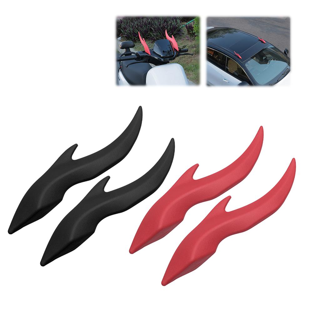 Motorcycle Dragon Horn Roof Decoration Auto 3D Dragon Styling Car Easy To Find Horns Accessories Stickers Helmet Car Decora W8V6