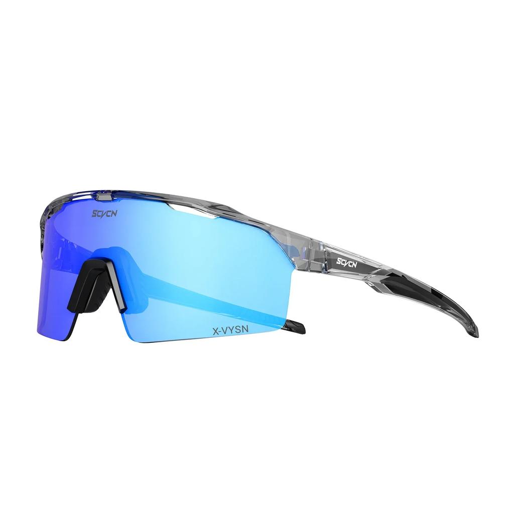 SCVCN Photochrome Sonnenbrille für Herren Radsportbrille MTB Fahrrad Sonnenbrille Sportbrille Laufbrille Fahrrad UV400 Damen