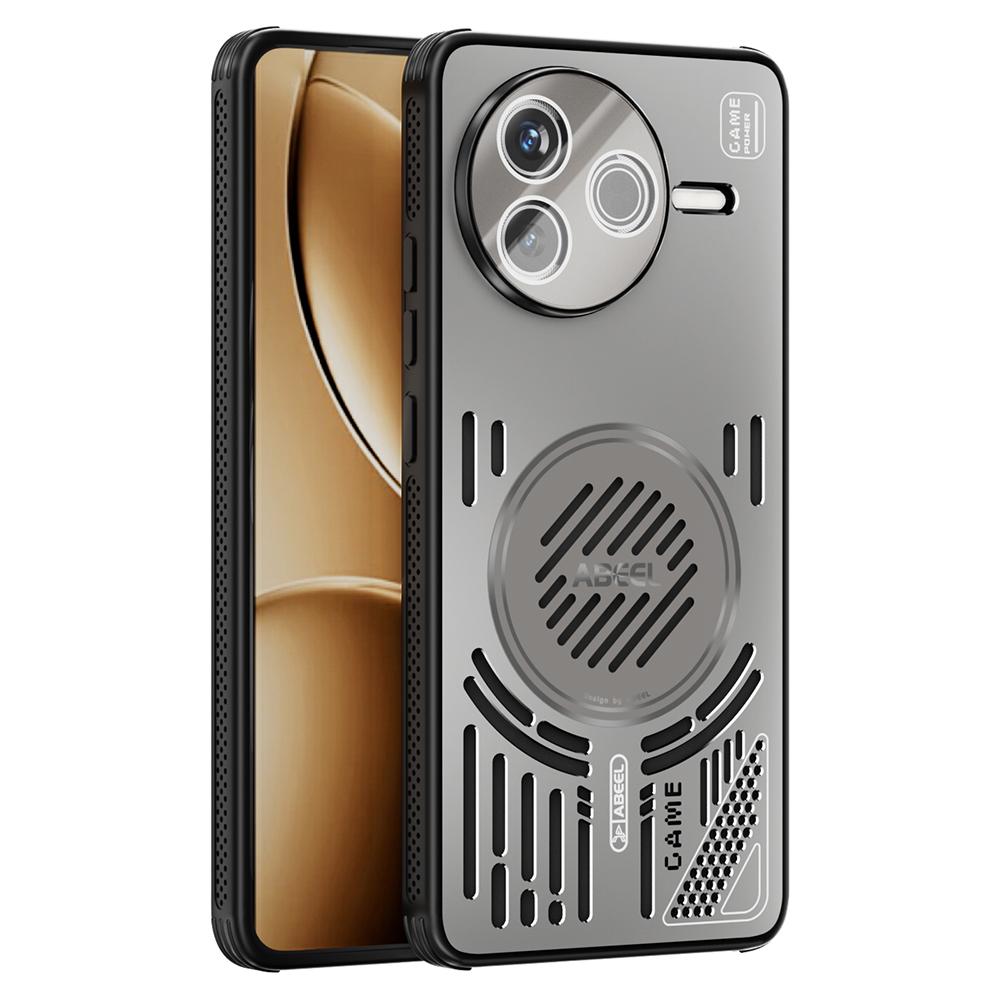 

Для Xiaomi Redmi K80 5G/Poco F7 Pro 5G Магнитный чехол Алюминиевый сплав+ПК+ТПУ Полый Чехол для телефона с теплоотводом Titanium Grey