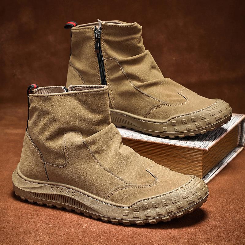 High-top Martin boots men's shoes autumn construction site work tooling shoes men's trend versatile non-slip casual labor insurance shoes men