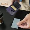 Magnetic Wallet Phone Holder 3 Cards Secure Stand Slot Card Holder for IPhone Multi-Functional Adjustable Phone Stand for MagSafe Cases