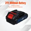 21V Brushless Electric Hammer 4000ipm 2.0J Cordless Hammer Precise Starting and Maximum Torque