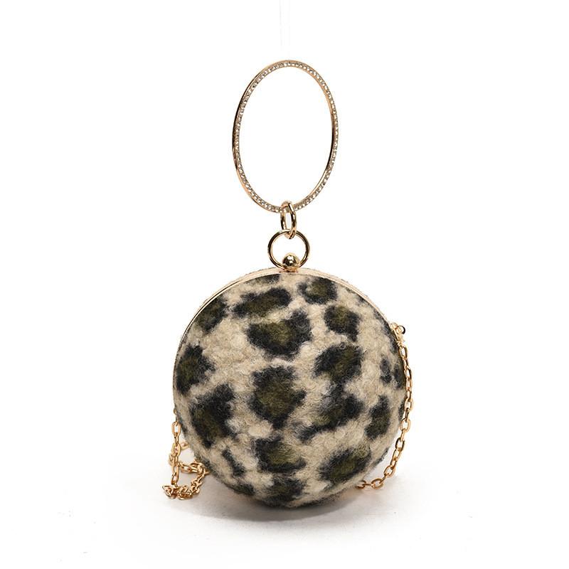 Fashionable Women's Canvas Crossbody Bag In Black Khaki And Brown Unique Round Design