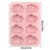 Multifunctional Silicone Truffles Molds Multipurpose Silicone Cartoon Cloud Baking Molds 8 Sections Baking Tray for Sweet Treat