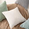 Simple and Simple Ins Style Corduroy Stitching Pillow Cover Style Living Room Sofa Cushion Solid Color Cushion Pillow