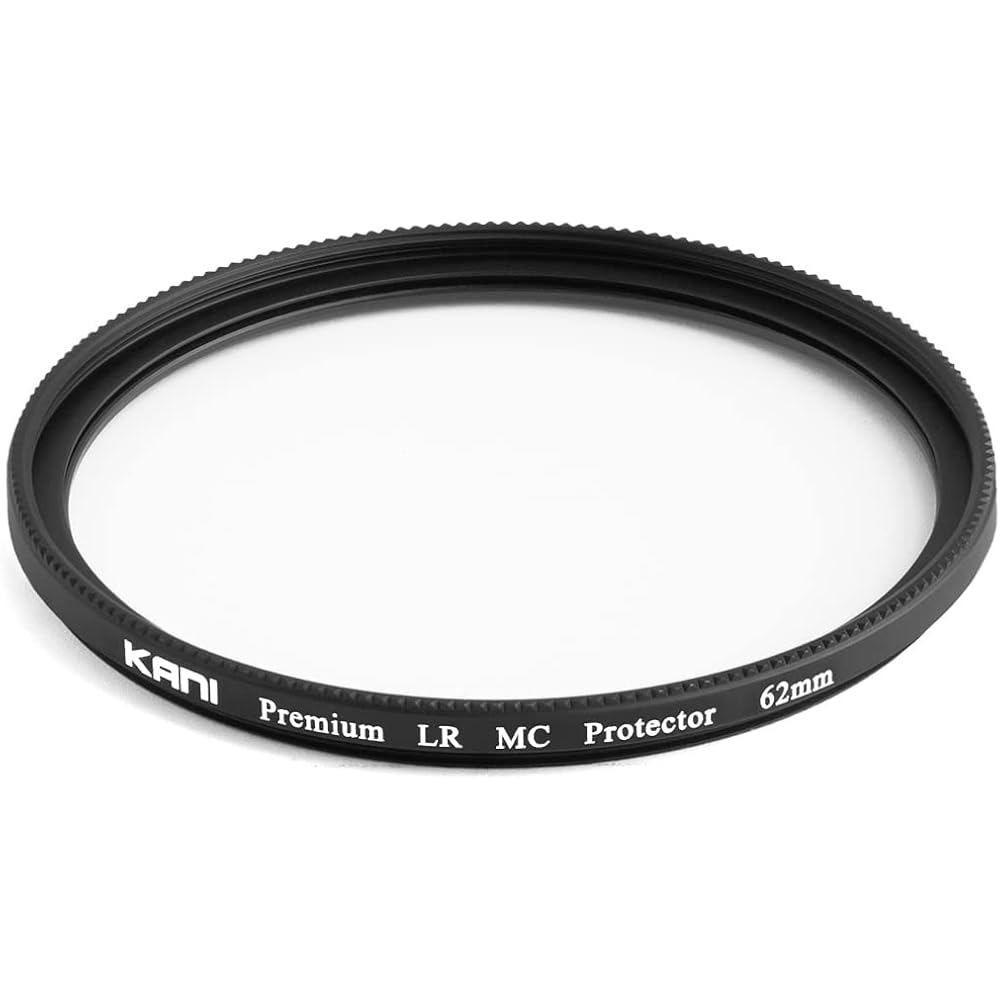 KANI 62mm Lens Protection Filter Premium LR MC Protector: Features Super White Glass, Premium Coating, 0.2% Low Reflection, Slim Frame, Water-repellen