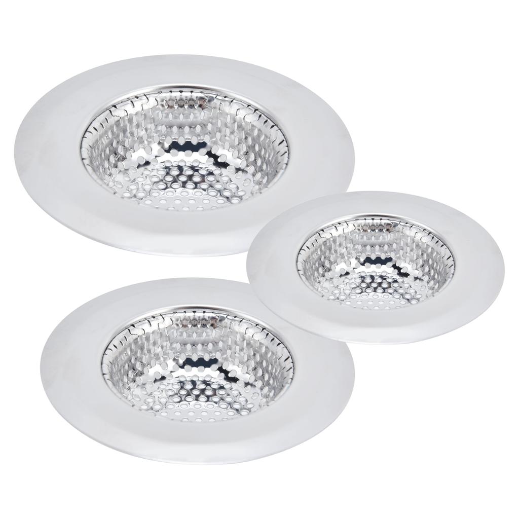 Sitko do zlewu kuchennego Ze stali nierdzewnej Odpływ podłogowy Odpływ do zlewu do łazienki KuchniaL,M,S Zestaw