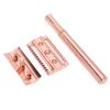 Navaja Manual para Hombre Aleación de Zinc Antideslizante Ajustada Hoja Doble Filo Cuchillo de Afeitar(Oro rosa )