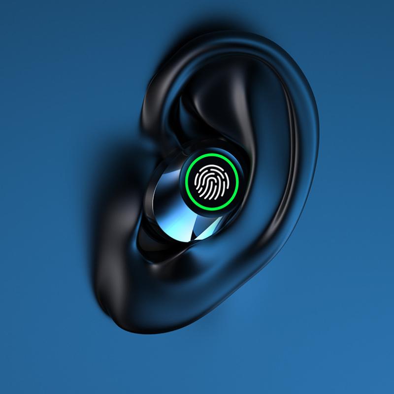 Wireless Bluetooth Earphones Pull Out Digital Display In-ear TWS Bluetooth Earphones
